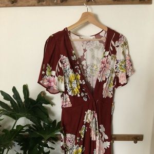 Floral wrap dress